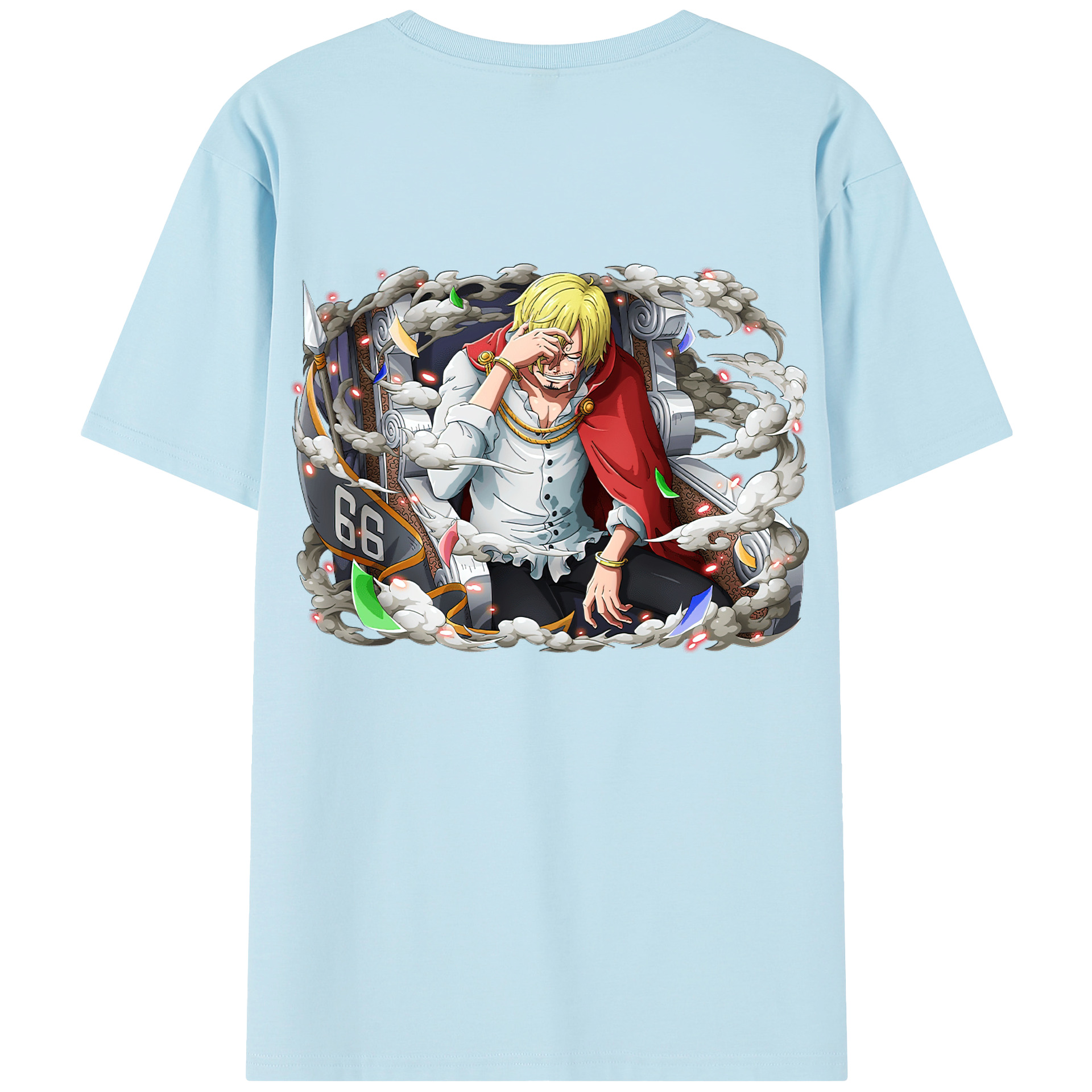 ワンピース サンジ ONE PIECE Sanji 綿100％半袖Tシャツ（背面プリント）